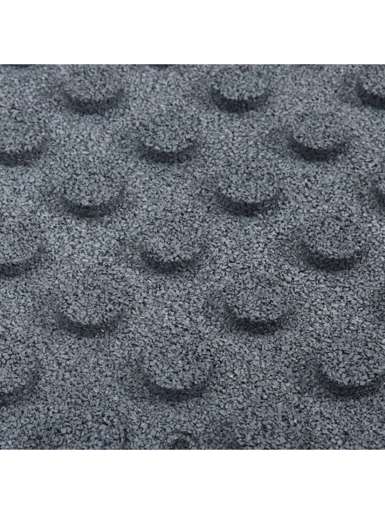 Drošības flīzes, 6 gab., pelēkas, 50x50x3 cm, gumija