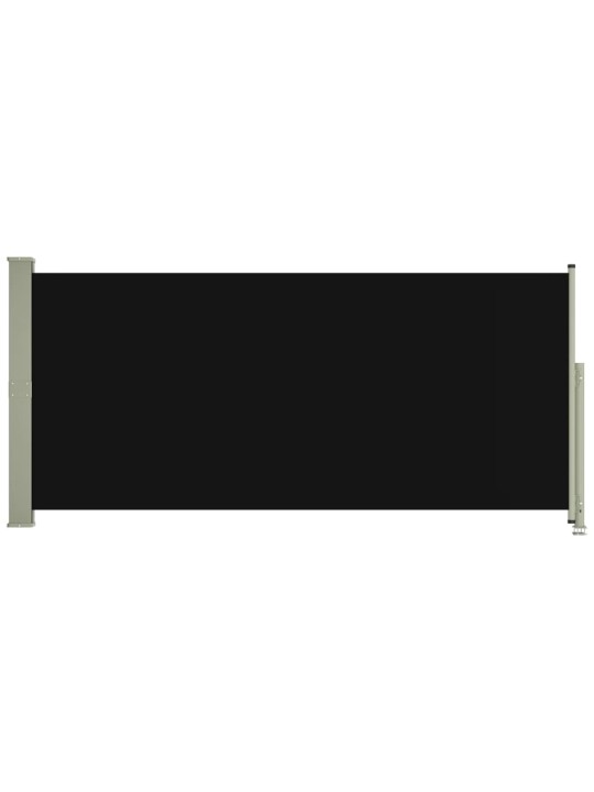 Izvelkama sānu markīze, melna, 140x300 cm