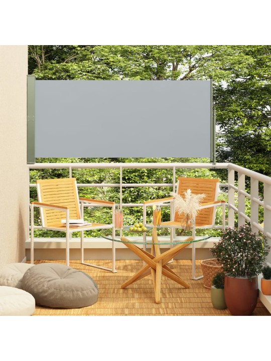 Izvelkama sānu markīze, 160x300 cm, pelēka