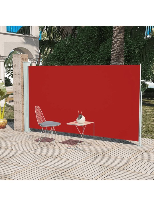 Izvelkama sānu markīze, 160x300 cm, sarkana