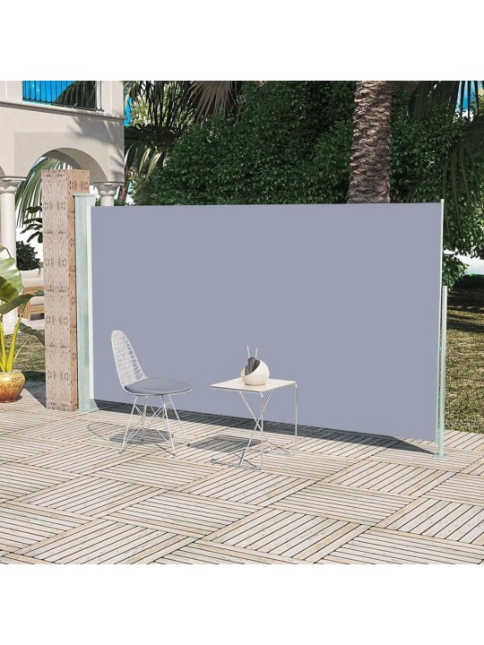 Izvelkama sānu markīze, 160x300 cm, pelēka