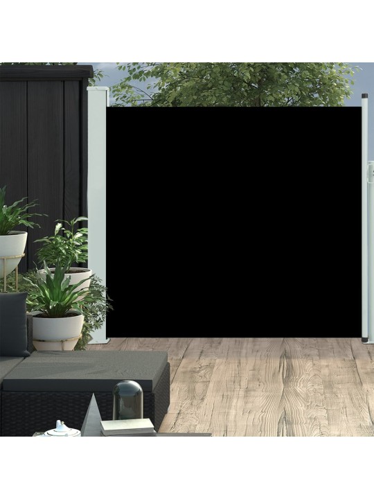 Izvelkama sānu markīze, 170x300 cm, melna
