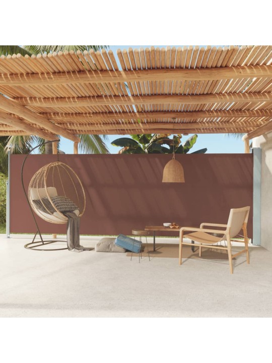 Izvelkams sānu aizslietnis, 180x600 cm, brūns
