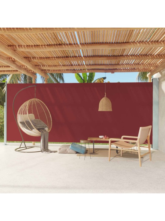Izvelkams sānu aizslietnis, 220x600 cm, sarkans