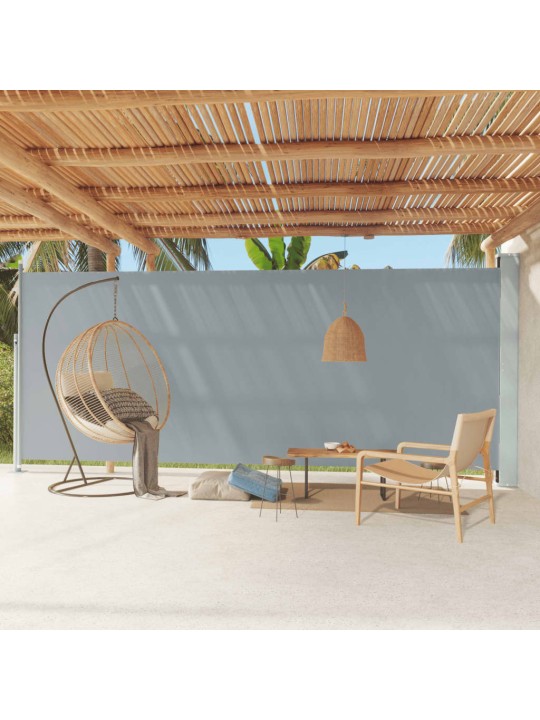 Izvelkams sānu aizslietnis, 220x600 cm, pelēks