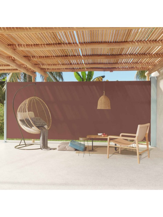 Izvelkams sānu aizslietnis, 220x600 cm, brūns