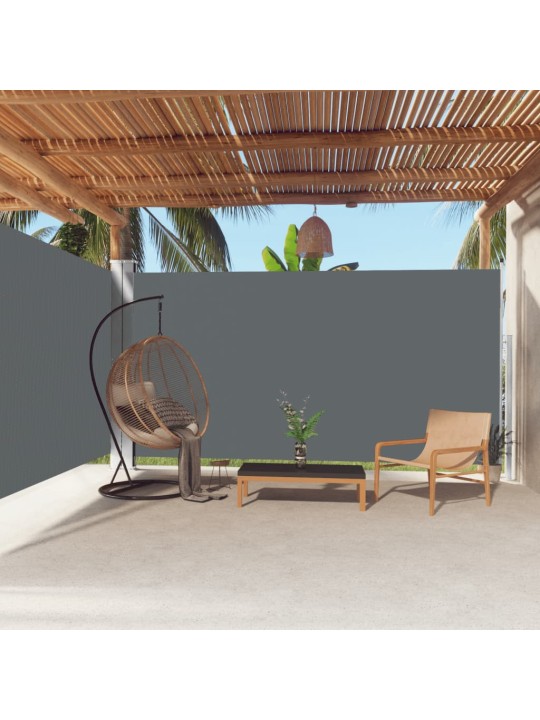 Izvelkama sānu markīze, antracītpelēka, 200x600 cm