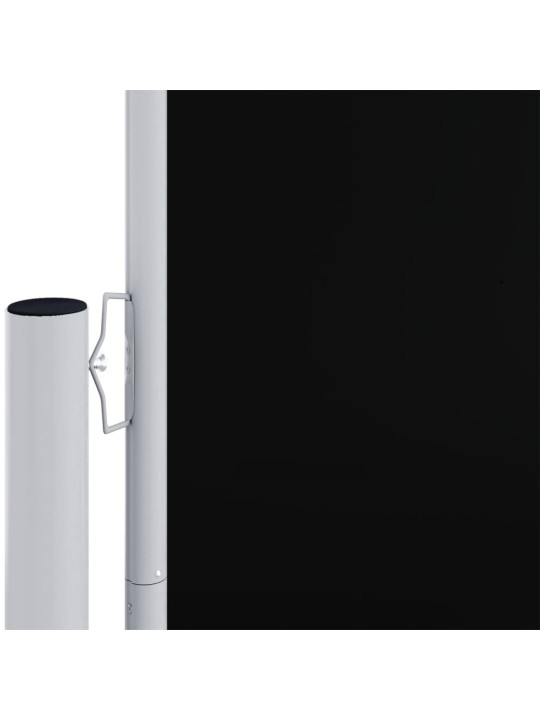 Izvelkama sānu markīze, melna, 220x600 cm