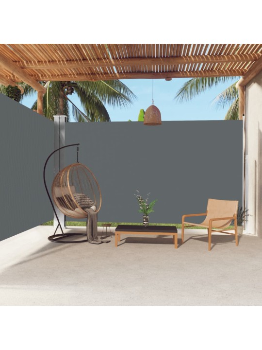 Izvelkama sānu markīze, antracītpelēka, 220x600 cm