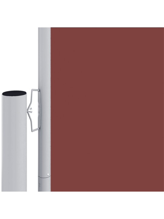 Izvelkama sānu markīze, brūna, 220x600 cm