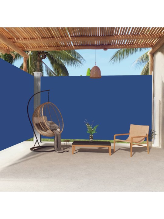Izvelkama sānu markīze, zila, 220x600 cm
