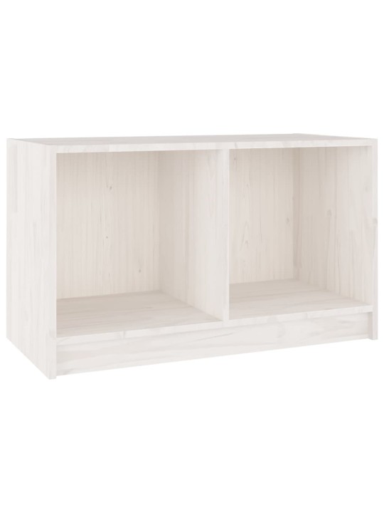 Tv skapītis, balts, 70x33x42 cm, priedes masīvkoks