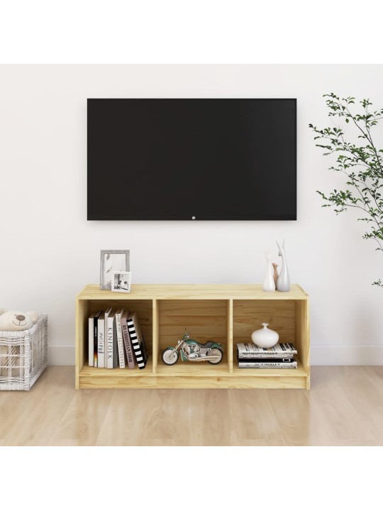 Tv plaukts, 104x33x41 cm, priedes masīvkoks