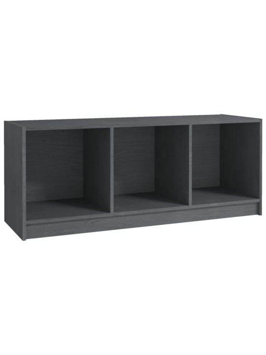 Tv plaukts, pelēks, 104x33x41 cm, priedes masīvkoks
