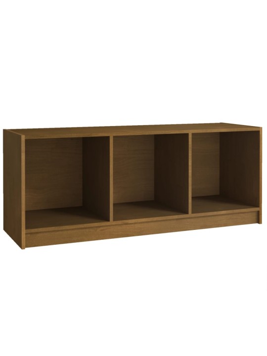 Tv plaukts, medus brūns, 104x33x41 cm, priedes masīvkoks