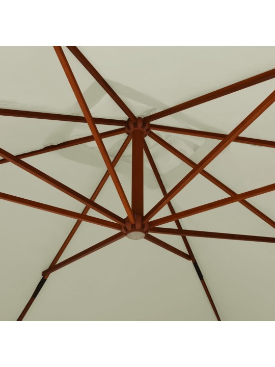 Saulessargs ar koka kātu, 400x300 cm, smilšu balts