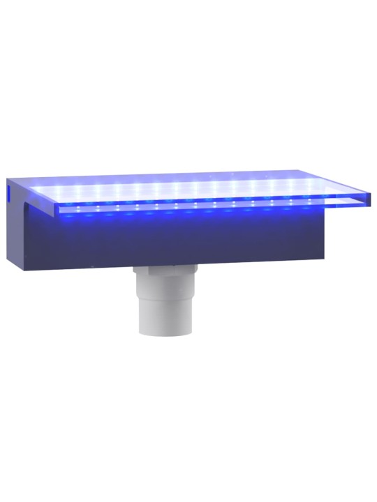 Ūdenskrituma sliede ar rgb led gaismām, akrils, 30 cm