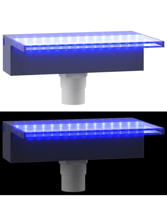 Ūdenskrituma sliede ar rgb led gaismām, akrils, 30 cm