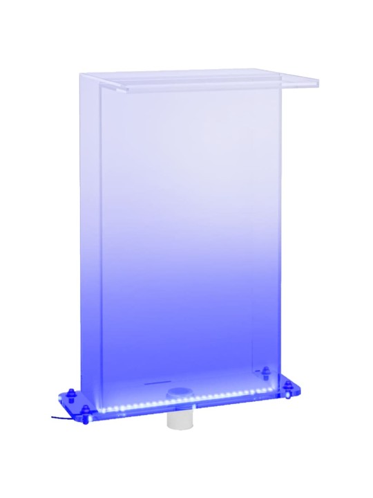 Baseina strūklaka ar rgb led gaismām, akrils, 51 cm