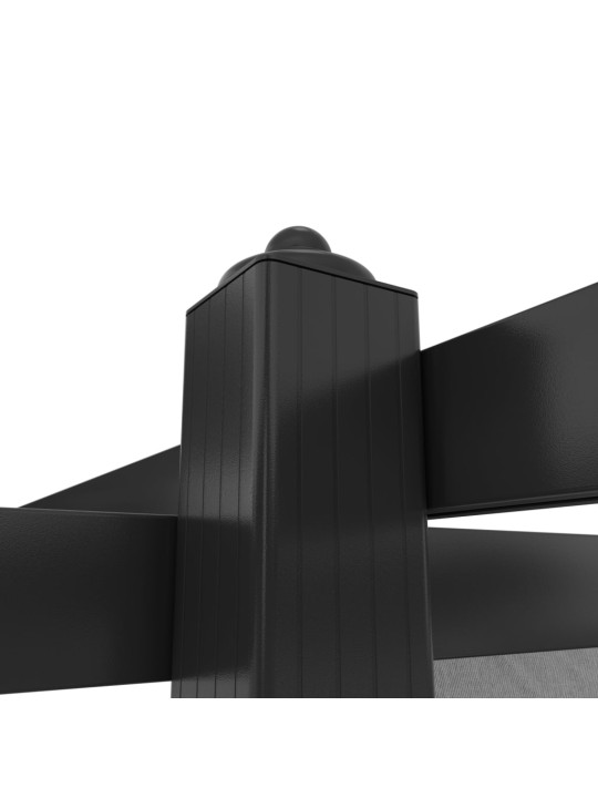 Dārza nojume ar izvelkamu jumtu, 4x3 m, antracītpelēka