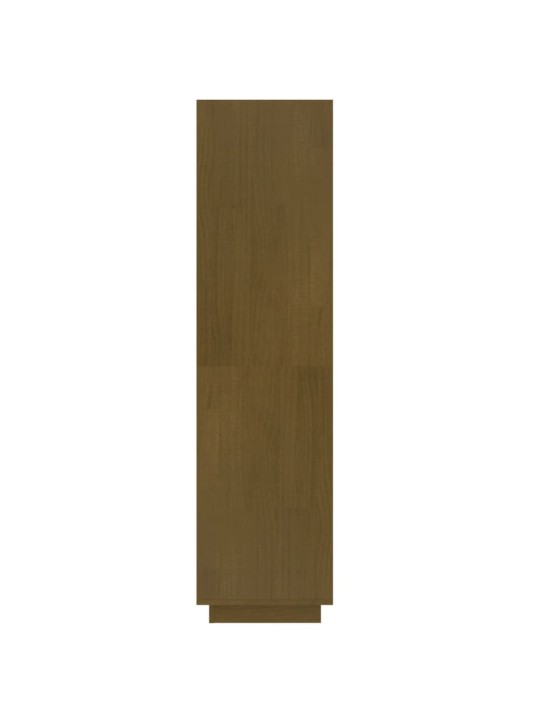 Grāmatu plaukts, medus brūns, 40x35x135 cm, priedes masīvkoks
