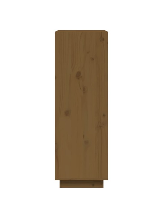 Grāmatu plaukts, medus brūns, 60x35x103 cm, priedes masīvkoks