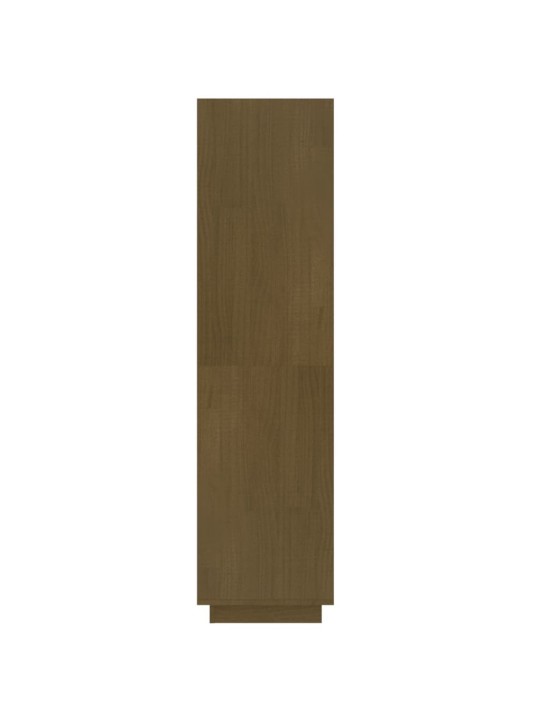 Grāmatu plaukts, medus brūns, 60x35x135 cm, priedes masīvkoks