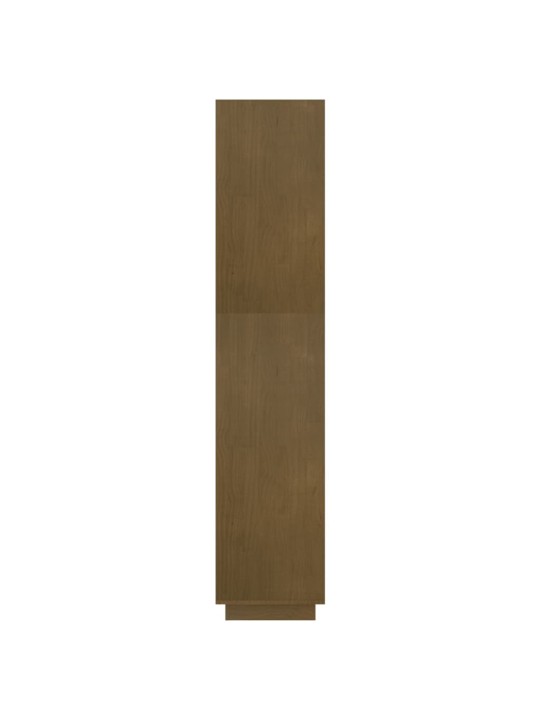 Grāmatu plaukts, medus brūns, 60x35x167 cm, priedes masīvkoks