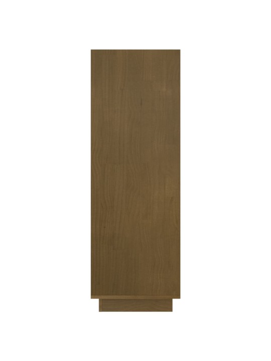 Grāmatu plaukts, medus brūns, 80x35x103 cm, priedes masīvkoks
