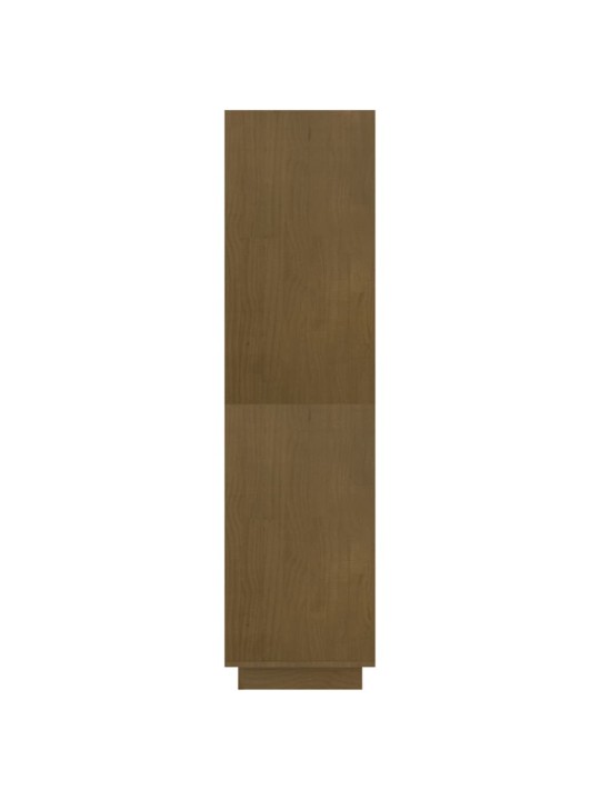 Grāmatu plaukts, medus brūns, 80x35x135 cm, priedes masīvkoks
