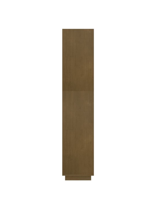 Grāmatu plaukts, medus brūns, 80x35x167 cm, priedes koks