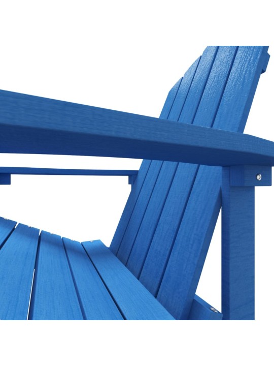 Dārza krēsls ar kāju balstu, hdpe, zils