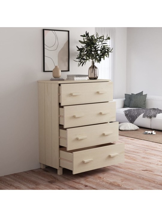 Kumode hamar, medus brūna, 79x40x103,5 cm, priedes masīvkoks