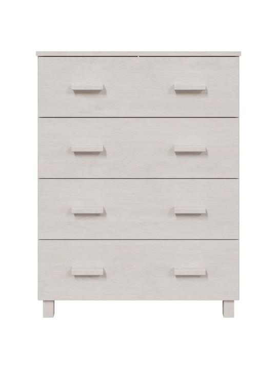 Kumode hamar, balta, 79x40x103,5 cm, priedes masīvkoks