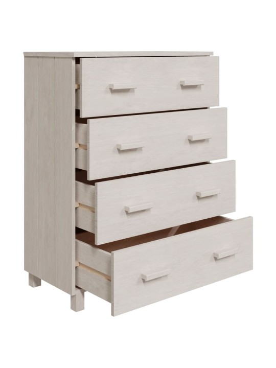 Kumode hamar, balta, 79x40x103,5 cm, priedes masīvkoks