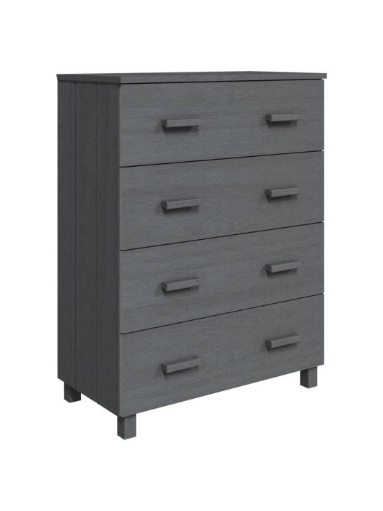 Kumode hamar, tumši pelēka, 79x40x103,5 cm, priedes masīvkoks