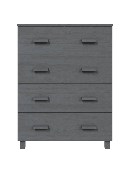 Kumode hamar, tumši pelēka, 79x40x103,5 cm, priedes masīvkoks