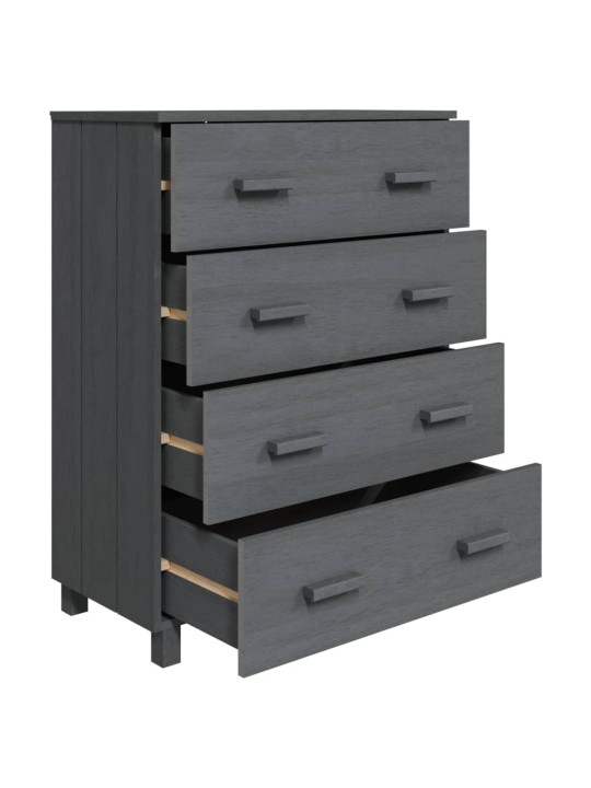 Kumode hamar, tumši pelēka, 79x40x103,5 cm, priedes masīvkoks
