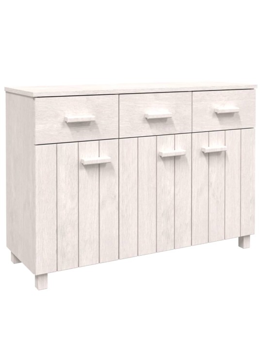 Kumode hamar, balta, 113x40x80 cm, priedes masīvkoks