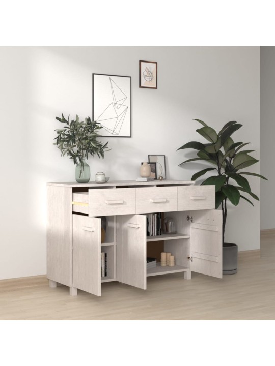 Kumode hamar, balta, 113x40x80 cm, priedes masīvkoks