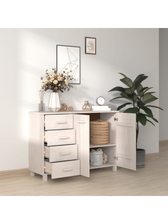 Kumode hamar, balta, 113x40x80 cm, priedes masīvkoks