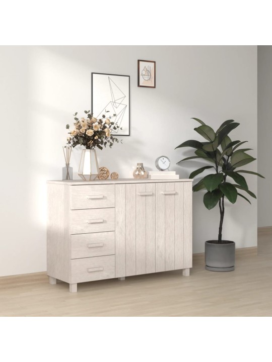 Kumode hamar, balta, 113x40x80 cm, priedes masīvkoks