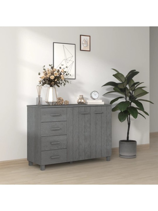 Kumode hamar, tumši pelēka, 113x40x80 cm, priedes masīvkoks
