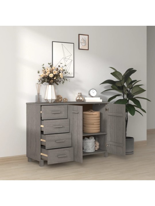 Kumode hamar, gaiši pelēka, 113x40x80 cm, priedes masīvkoks
