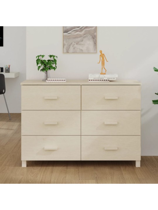 Kumode hamar, medus brūna, 113x40x80 cm, priedes masīvkoks