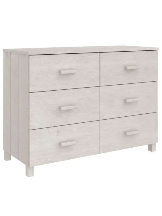 Kumode hamar, balta, 113x40x80 cm, priedes masīvkoks