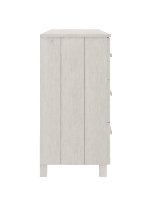 Kumode hamar, balta, 113x40x80 cm, priedes masīvkoks