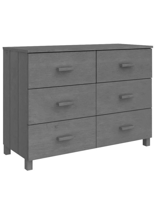 Kumode hamar, tumši pelēka, 113x40x80 cm, priedes masīvkoks