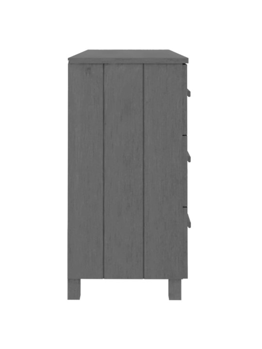 Kumode hamar, tumši pelēka, 113x40x80 cm, priedes masīvkoks