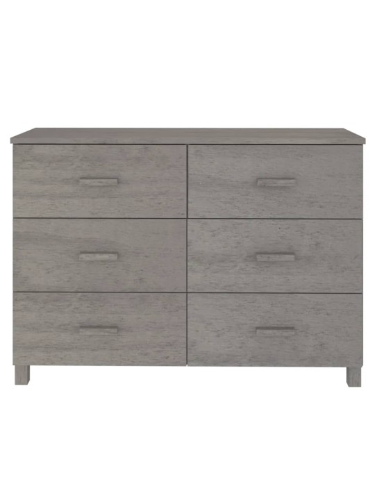 Kumode hamar, gaiši pelēka, 113x40x80 cm, priedes masīvkoks